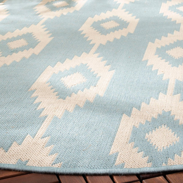 Safavieh Beach House Bhs171L Cream/Aqua Rugs.