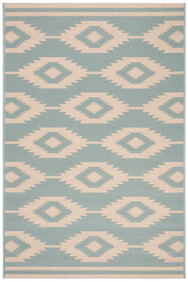 Safavieh Beach House Bhs171L Cream/Aqua Rugs.