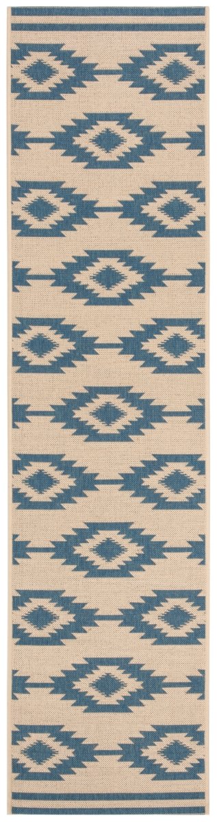 Safavieh Beach House Bhs171M Blue/Creme Rugs.