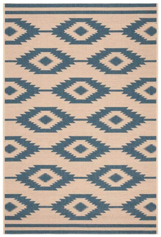 Safavieh Beach House Bhs171M Blue/Creme Rugs.