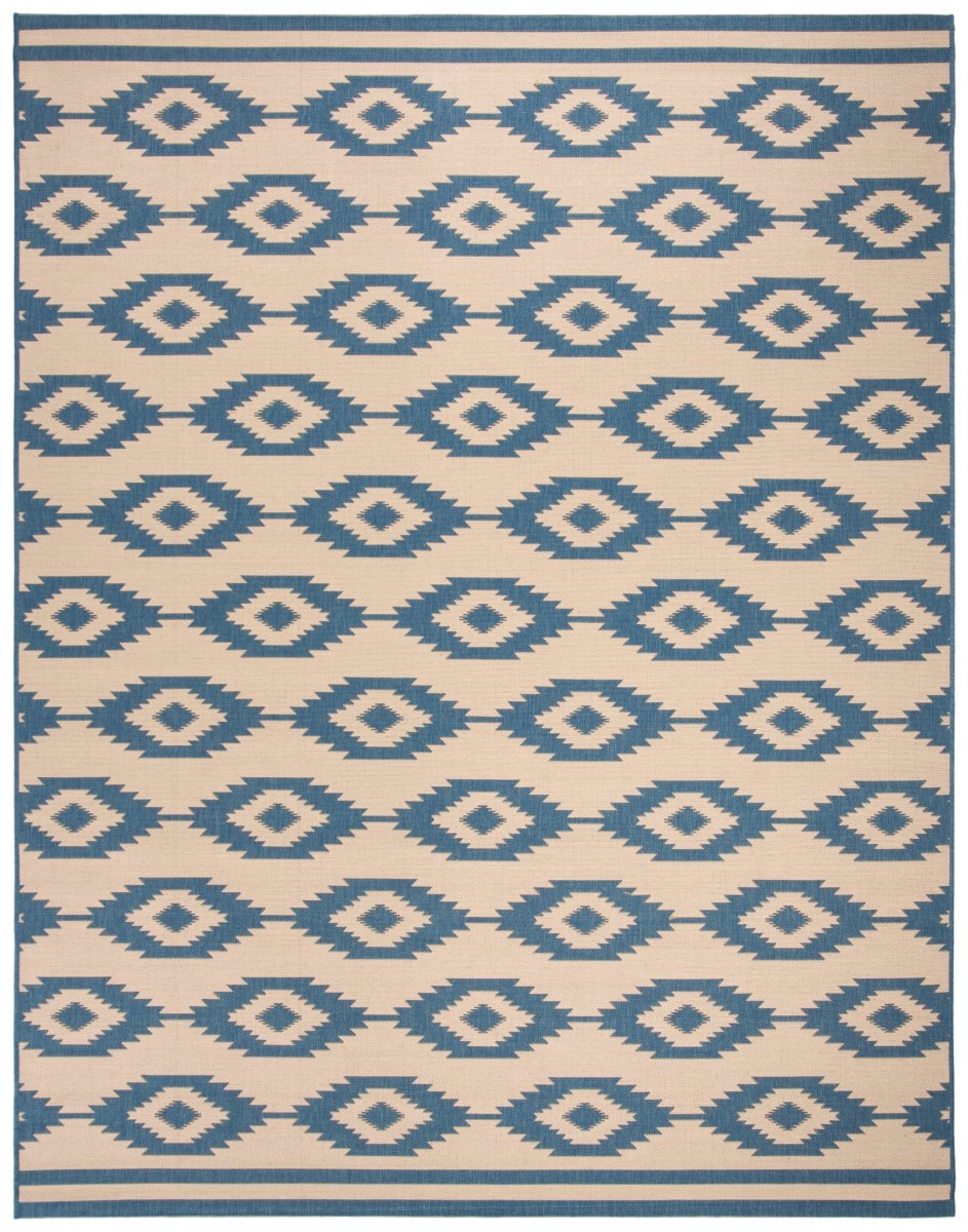 Safavieh Beach House Bhs171M Blue/Creme Rugs.