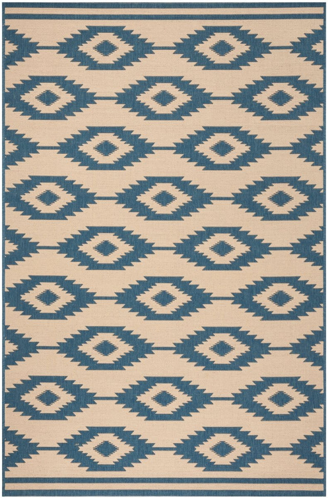 Safavieh Beach House Bhs171M Blue/Creme Rugs.
