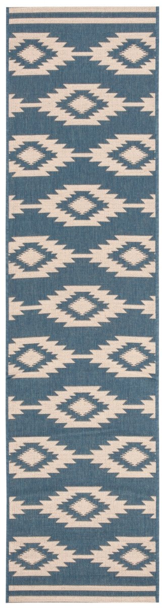 Safavieh Beach House Bhs171N Cream/Blue Rugs.
