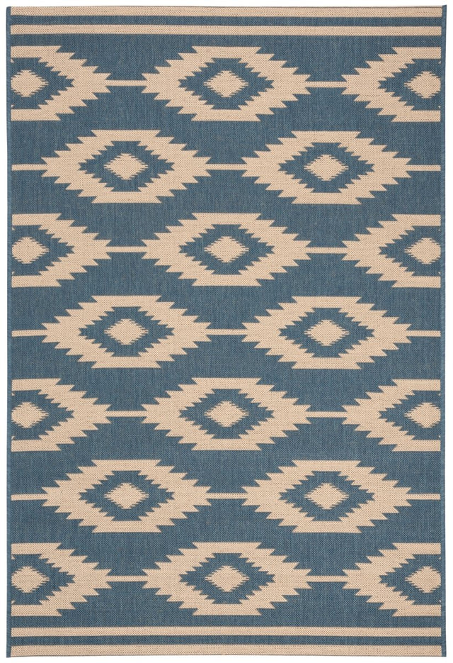 Safavieh Beach House Bhs171N Cream/Blue Rugs.