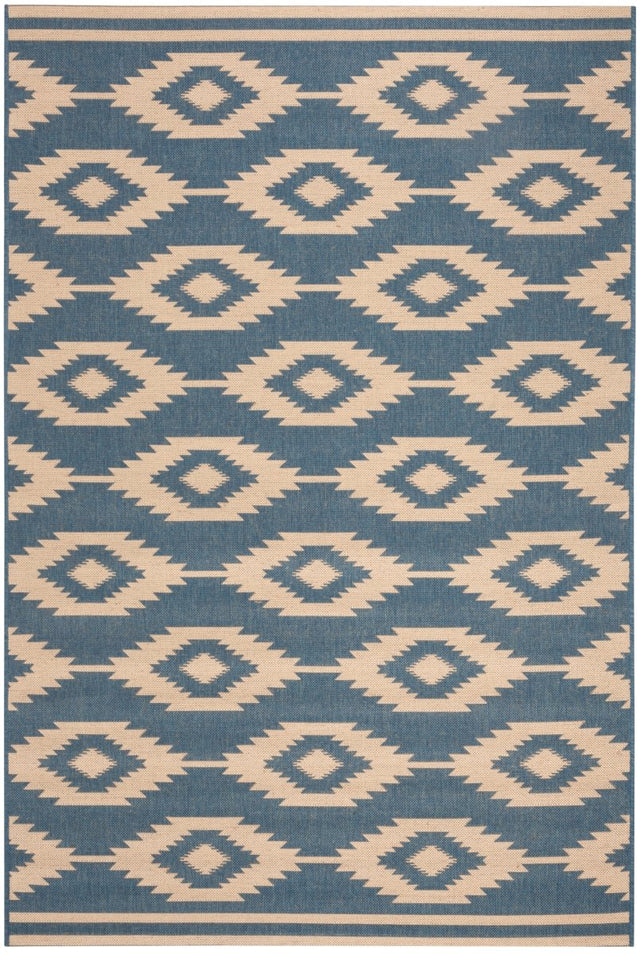Safavieh Beach House Bhs171N Cream/Blue Rugs.