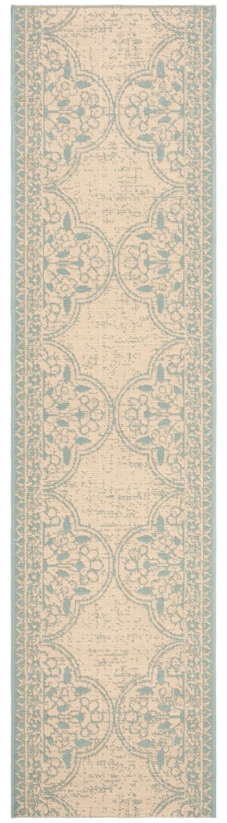 Safavieh Beach House Bhs174K Aqua/Cream Rugs.