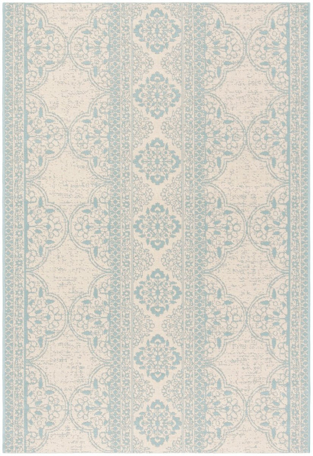 Safavieh Beach House Bhs174K Aqua/Cream Rugs.