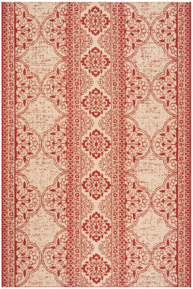 Safavieh Beach House Bhs174Q Red/Creme Rugs.