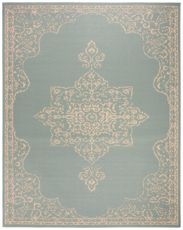 Safavieh Beach House Bhs180L Cream/Aqua Rugs.