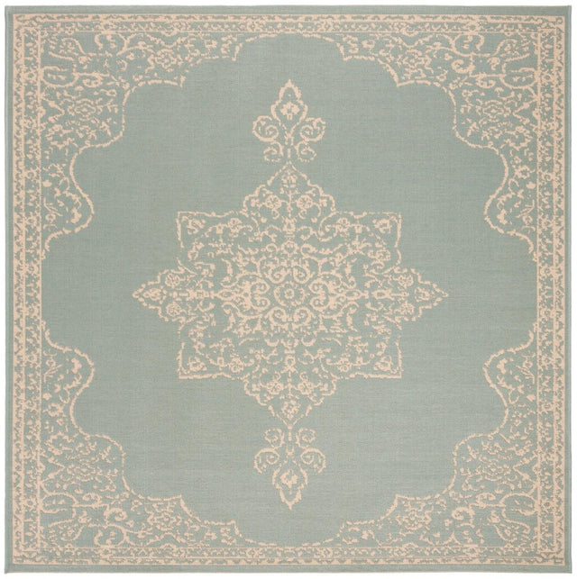 Safavieh Beach House Bhs180L Cream/Aqua Rugs.