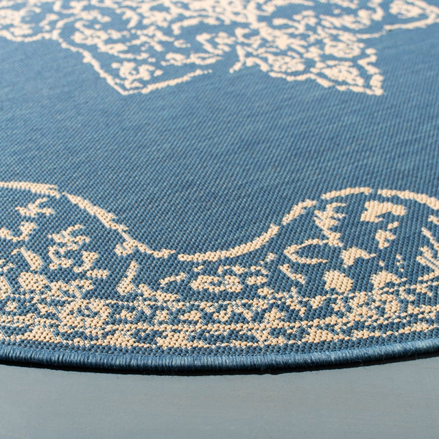 Safavieh Beach House Bhs180N Cream/Blue Rugs.