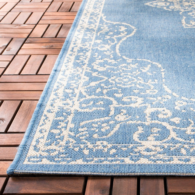 Safavieh Beach House Bhs180N Cream/Blue Rugs.