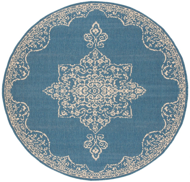 Safavieh Beach House Bhs180N Cream/Blue Rugs.