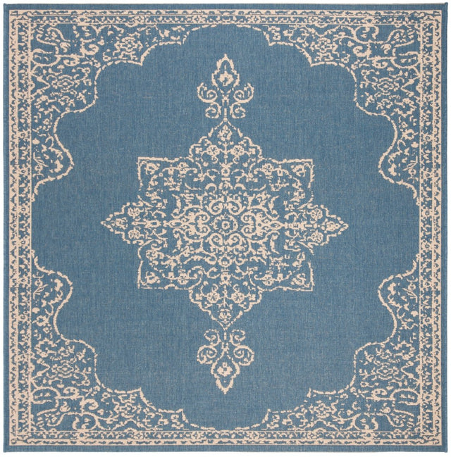 Safavieh Beach House Bhs180N Cream/Blue Rugs.