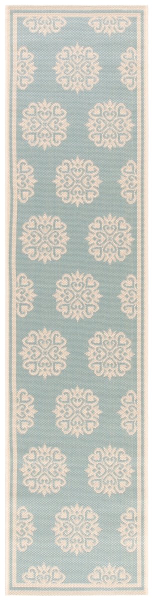 Safavieh Beach House Bhs181K Aqua/Cream Rugs.