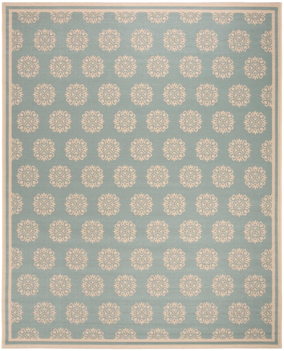 Safavieh Beach House Bhs181K Aqua/Cream Rugs.
