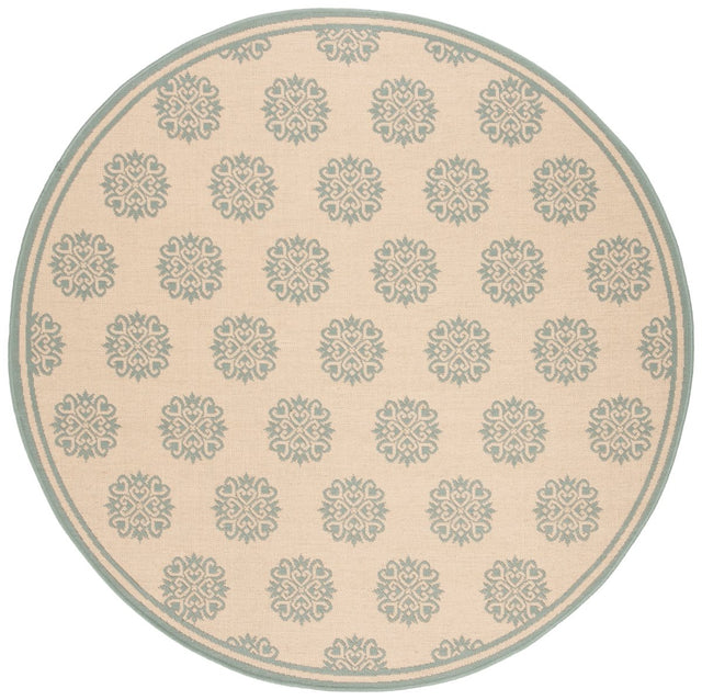 Safavieh Beach House Bhs181L Cream/Aqua Rugs.