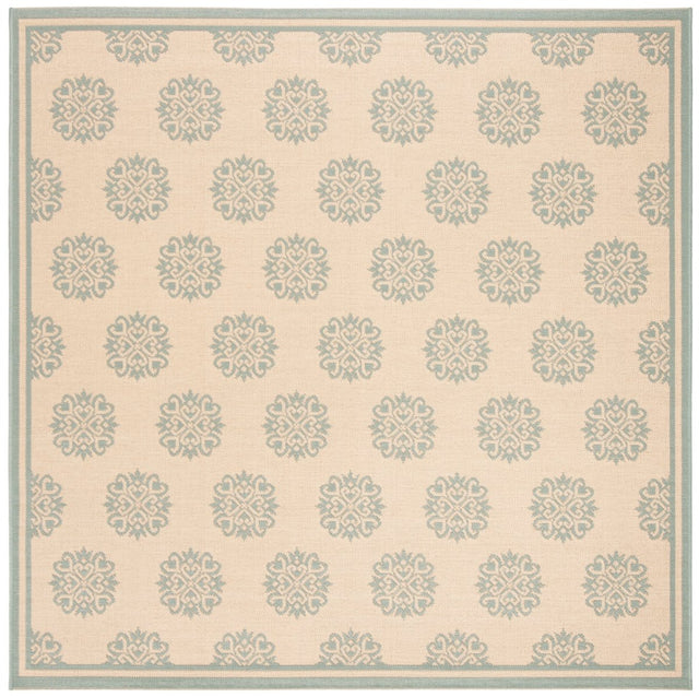Safavieh Beach House Bhs181L Cream/Aqua Rugs.