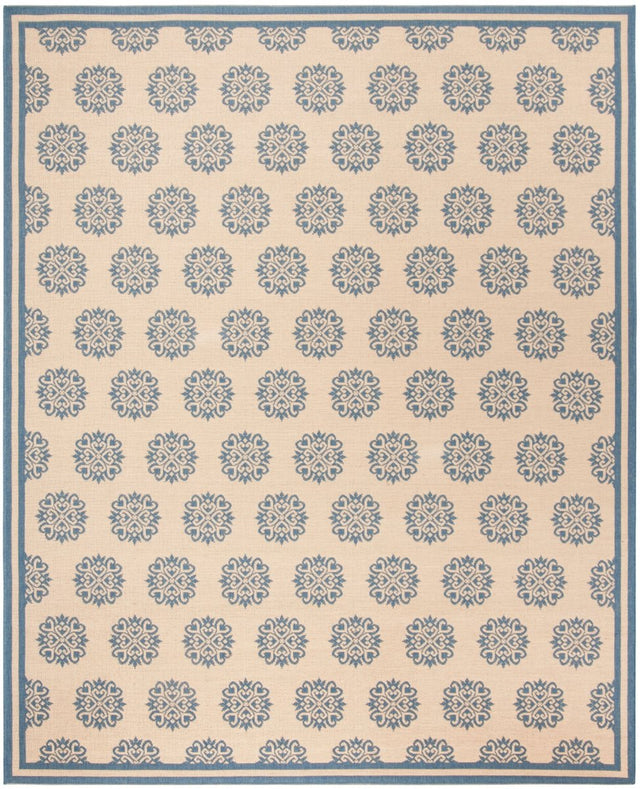 Safavieh Beach House Bhs181M Blue/Creme Rugs.