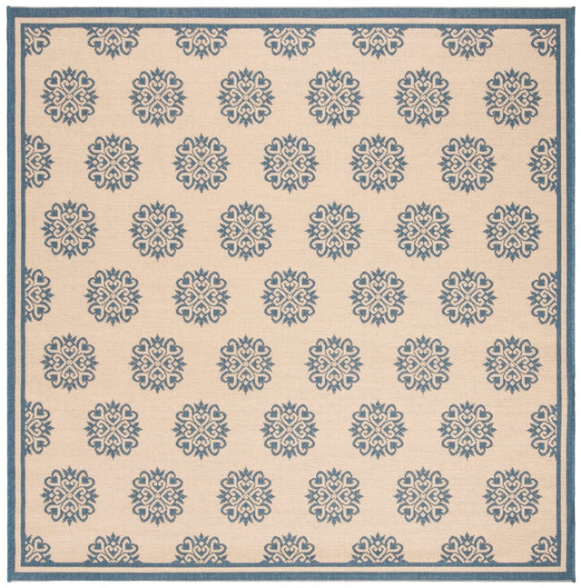 Safavieh Beach House Bhs181M Blue/Creme Rugs.