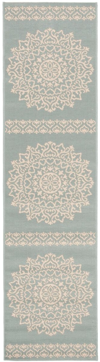 Safavieh Beach House Bhs183L Cream/Aqua Rugs.