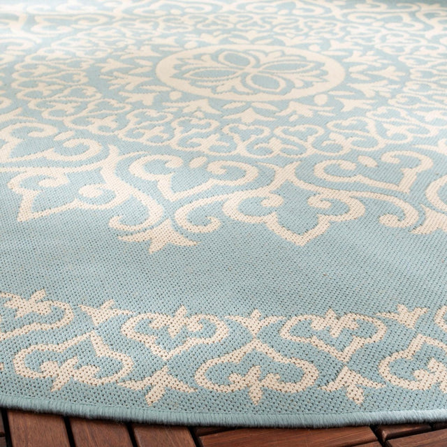 Safavieh Beach House Bhs183L Cream/Aqua Rugs.