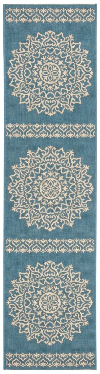 Safavieh Beach House Bhs183N Cream/Blue Rugs.