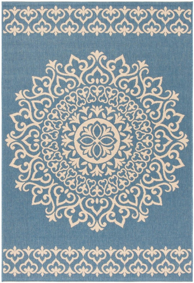Safavieh Beach House Bhs183N Cream/Blue Rugs.
