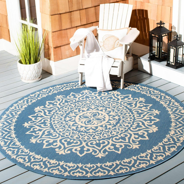 Safavieh Beach House Bhs183N Cream/Blue Rugs.