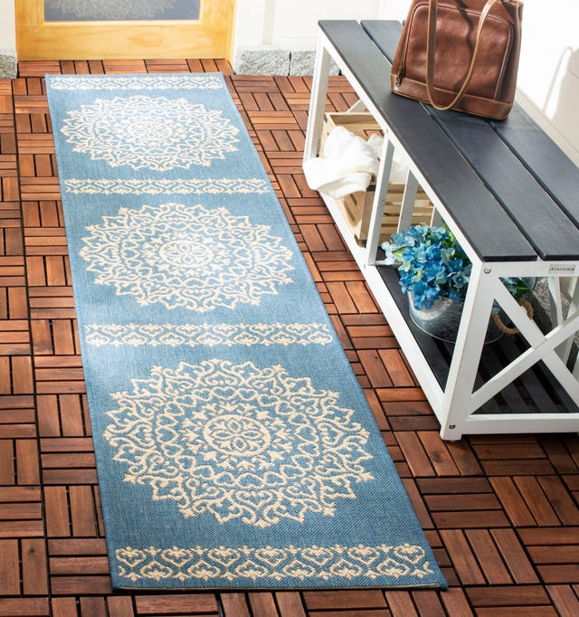 Safavieh Beach House Bhs183N Cream/Blue Rugs.