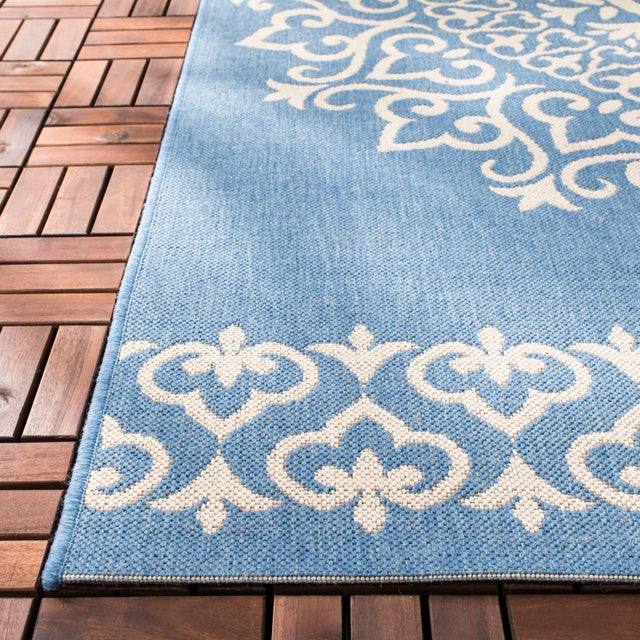 Safavieh Beach House Bhs183N Cream/Blue Rugs.