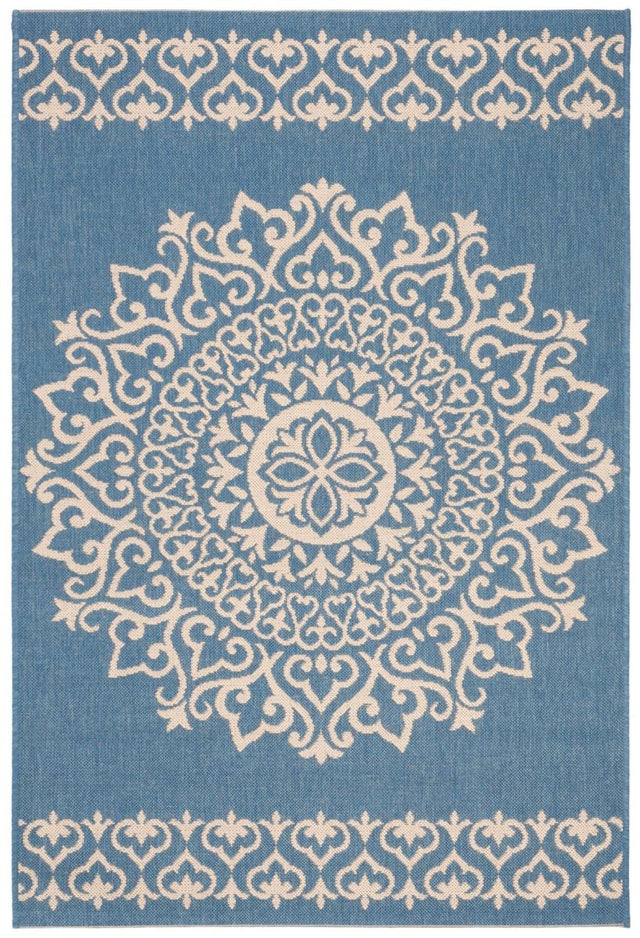 Safavieh Beach House Bhs183N Cream/Blue Rugs.