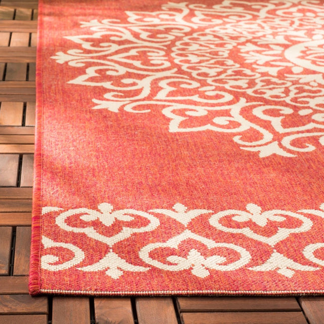 Safavieh Beach House Bhs183Q Red/Creme Rugs.