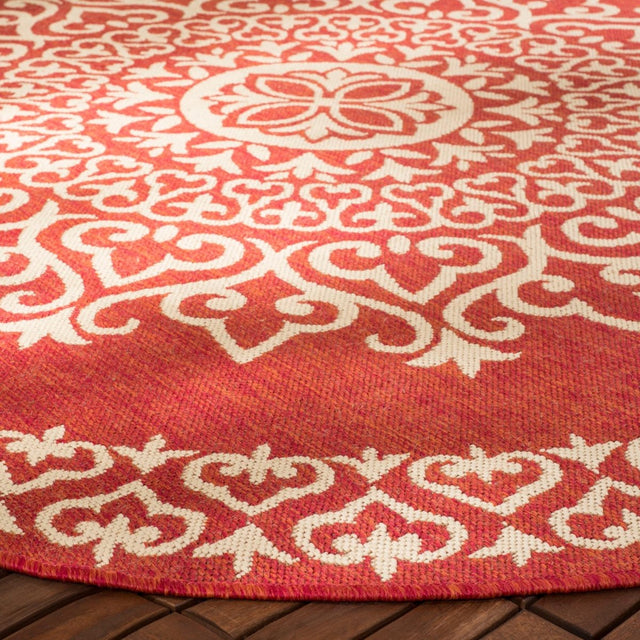 Safavieh Beach House Bhs183Q Red/Creme Rugs.