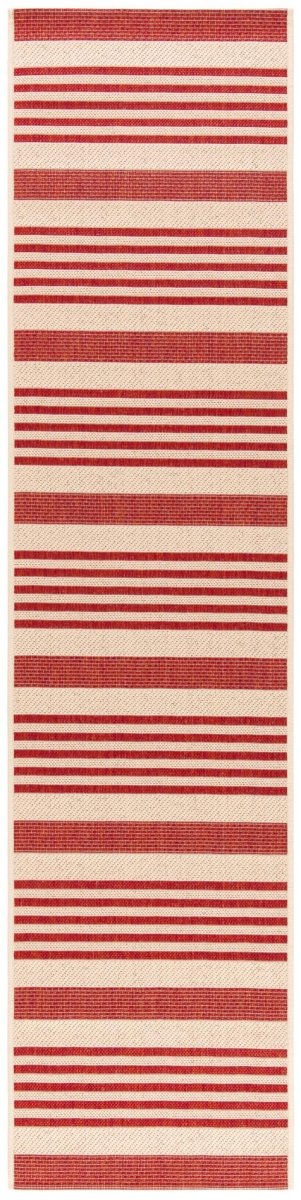 Safavieh Beach House Bhs222Q Beige/Red Rugs.