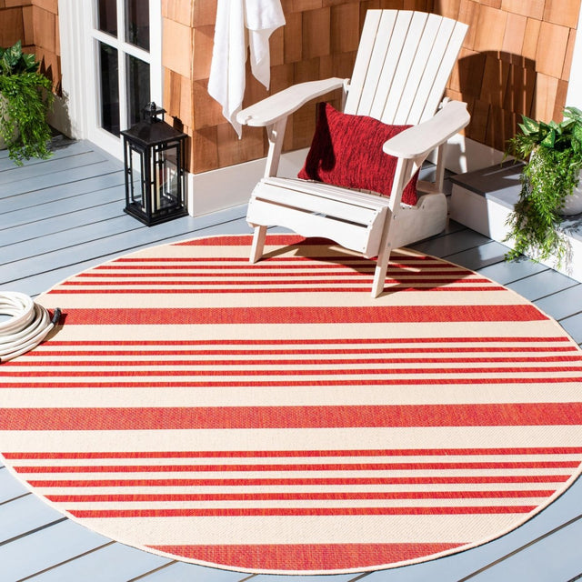 Safavieh Beach House Bhs222Q Beige/Red Rugs.
