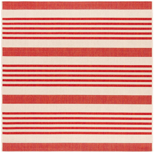 Safavieh Beach House Bhs222Q Beige/Red Rugs.