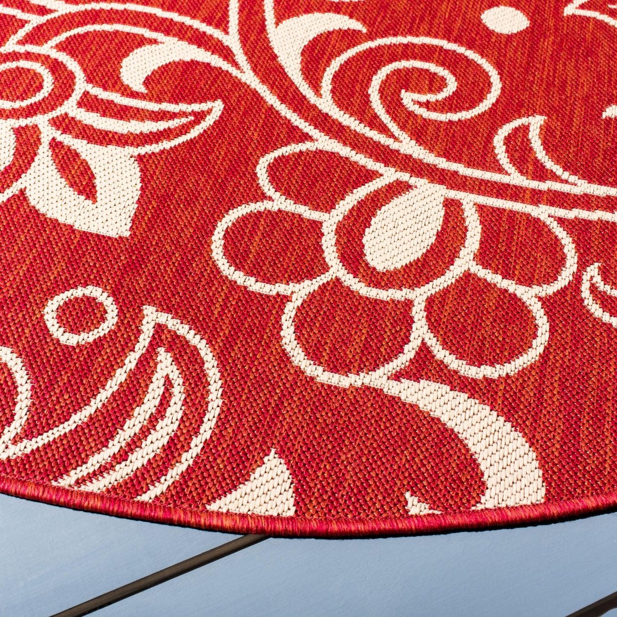Safavieh Beach House Bhs246Q Red/Beige Rugs.
