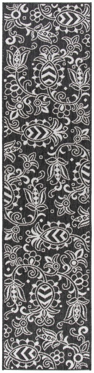Safavieh Beach House Bhs246Z Black/Light Grey Rugs.