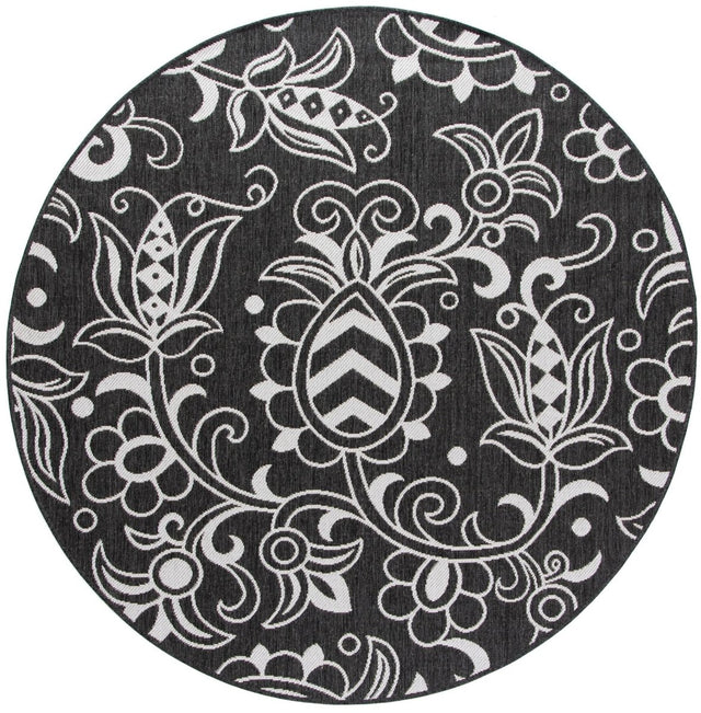 Safavieh Beach House Bhs246Z Black/Light Grey Rugs.