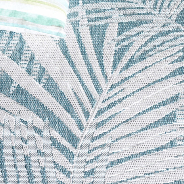 Safavieh Beach House Bhs264J Aqua/Ivory Rug.