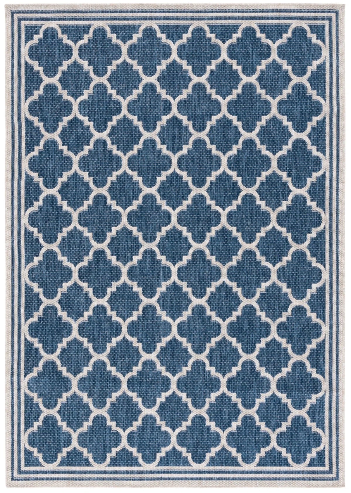 Safavieh Beach House 4'-0" x 6'-0" Rug in Blue / Ivory