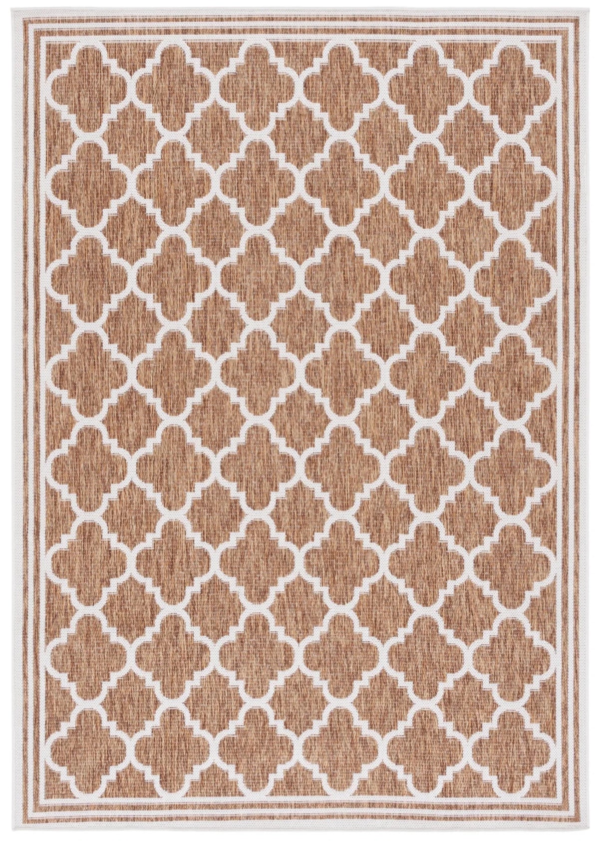 Safavieh Beach House 4'-0" x 6'-0" Rug in Brown / Ivory