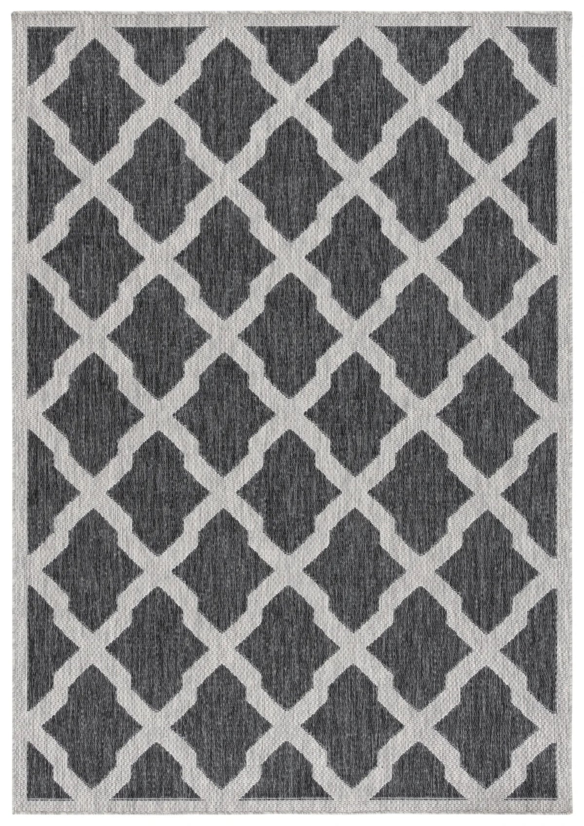 Safavieh Beach House 4'-0" x 6'-0" Rug in Charcoal / Grey