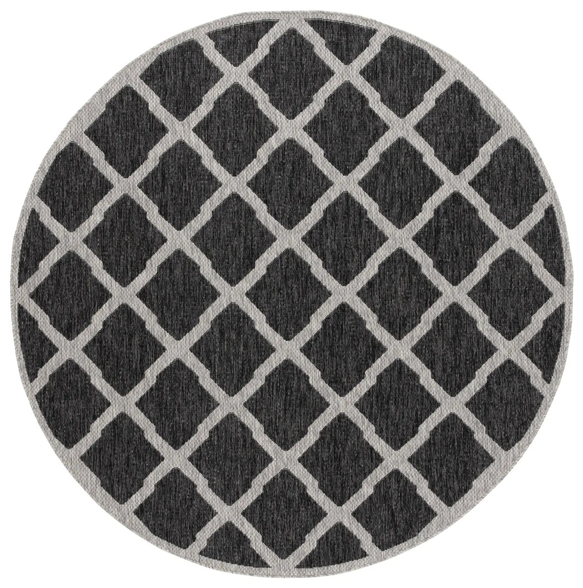 Safavieh Beach House 6'-7" x 6'-7" Rug in Charcoal / Grey