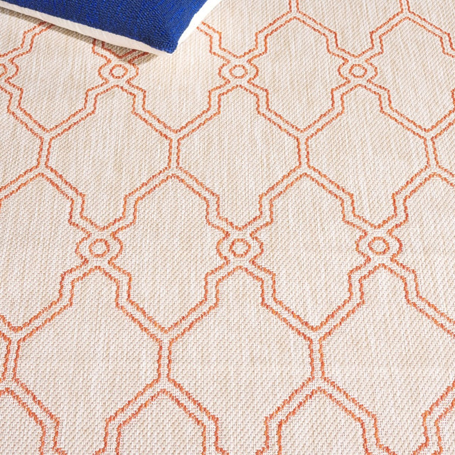 Safavieh Beach House Bhs270B Beige/Orange Rug.
