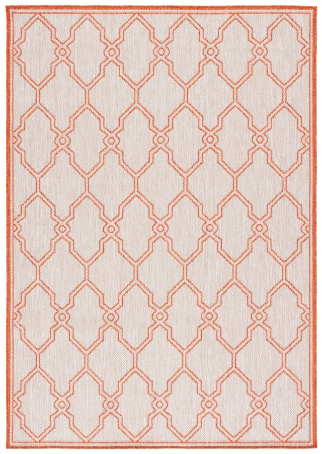 Safavieh Beach House Bhs270B Beige/Orange Rug.
