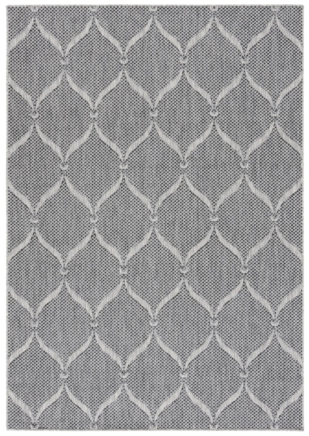 Safavieh Beach House 4'-0" x 6'-0" Rug in Charcoal / Grey