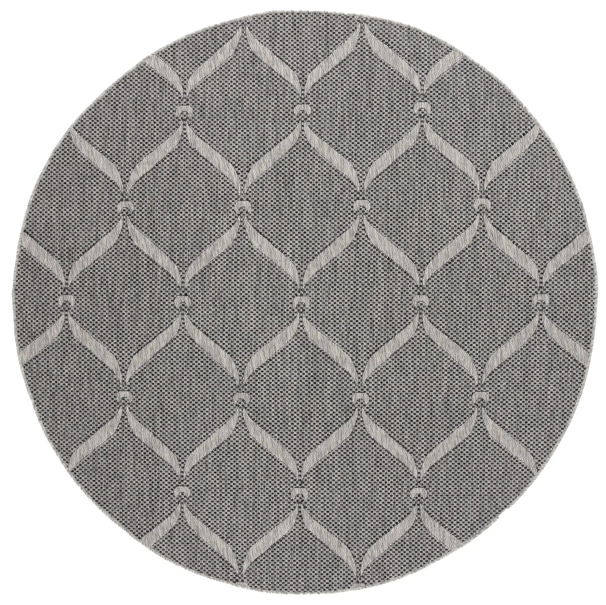 Safavieh Beach House 6'-7" x 6'-7" Rug in Charcoal / Grey