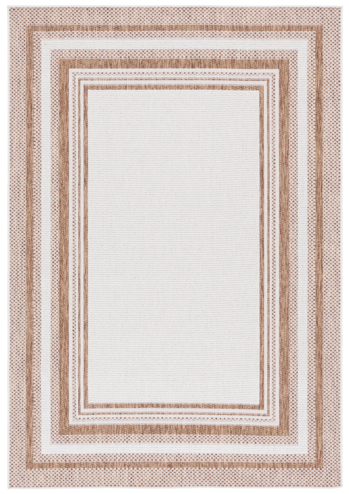 Safavieh Beach House 4'-0" x 6'-0" Rug in Beige / Brown
